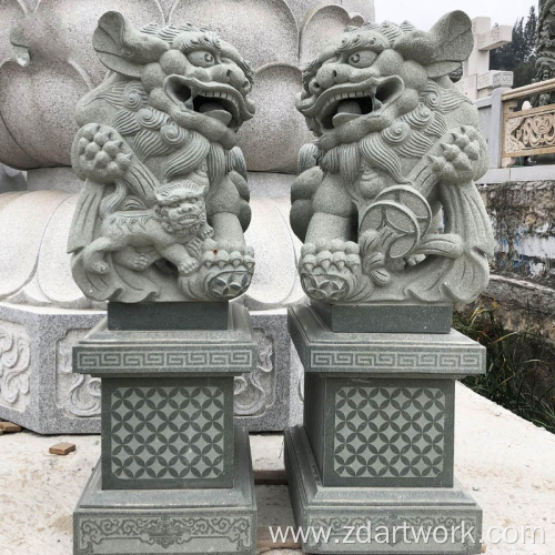 Customized stone carving lion